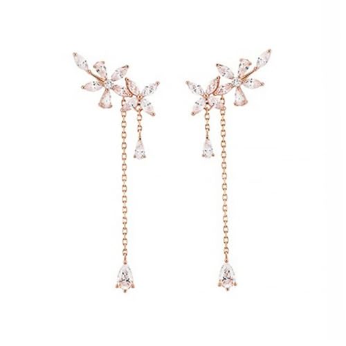 OUNONA Statement Ohrringe Damen Roségold Blütenblatt Quaste Ohrringe Modisch Elegant Vielseitig für Hochzeit Party Geburtstag OUNONA Statement Ohrringe Damen Roségold Blütenblatt Quaste Ohrringe Modisch Elegant Vielseitig für Hochzeit Party Geburtstag von OUNONA