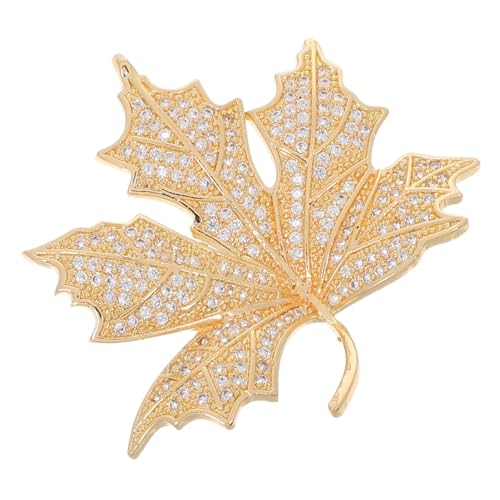 OUNONA Strass Ahornblatt Brosche Mikro Zirkonia Glitzer Anstecknadel Metall Pin für Herren Damen Eleganter Anzug Revers Schmuck Herbst Motiv Robuste Vielseitige Metallbrosche OUNONA Strass Ahornblatt Brosche Mikro Zirkonia Glitzer Anstecknadel Metall Pin für Herren Damen Eleganter Anzug Revers Schmuck Herbst Motiv Robuste Vielseitige Metallbrosche von OUNONA