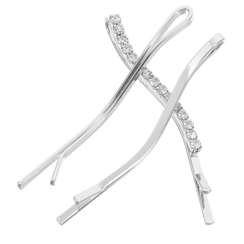 OUNONA Strass Haarklammern Haarspangen für Dünnes Haar Stil Seitlicher Haarschnitt Clip Modischer Haarschmuck Damen Langlebig und Vielseitig von OUNONA