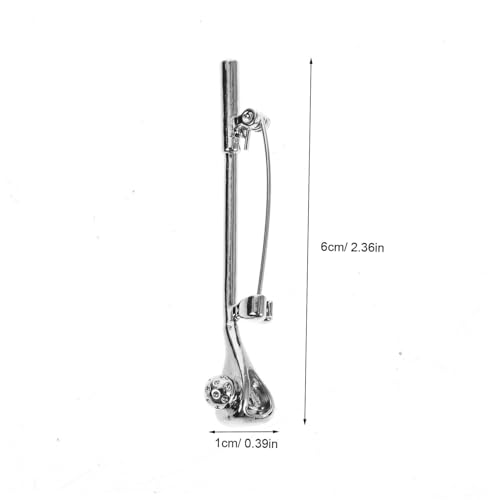 OUNONA Stylische Golfschläger Anstecknadel mit Funkelnden Zirkonia Kupfer Brosche Pin für Damen und Herren Eleganter Schmuck für Anzug Pullover Schal Sicherer Verschluss Vintage Metal von OUNONA