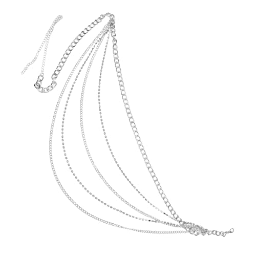 OUNONA Stylischer Strasskettengürtel für Frauen Mehrlagige Taillenkette mit Funkelnden Strasssteinen für Abendkleider Rave Alltagslooks Vielseitig Kombinierbar von OUNONA