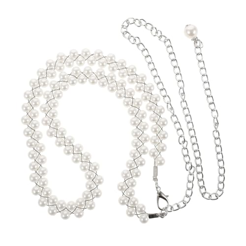 OUNONA Perlen-körperkette Für Damen Bauchkette Taillenkette Schmuck Aus Metall Mit Kunstperlen Strandparty-kette Für Frauen von OUNONA