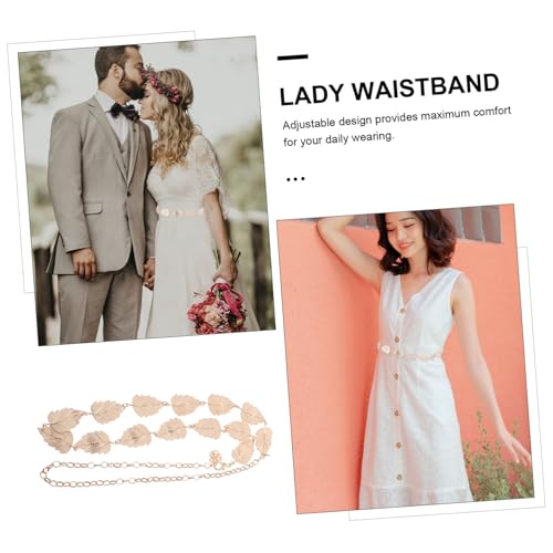 OUNONA Taillenkette aus Goldenem Zinklegierungs Metall mit Design Verstellbar Vielseitiger Körperschmuck für Frauen und Mädchen für Strand Alltag und Partys von OUNONA