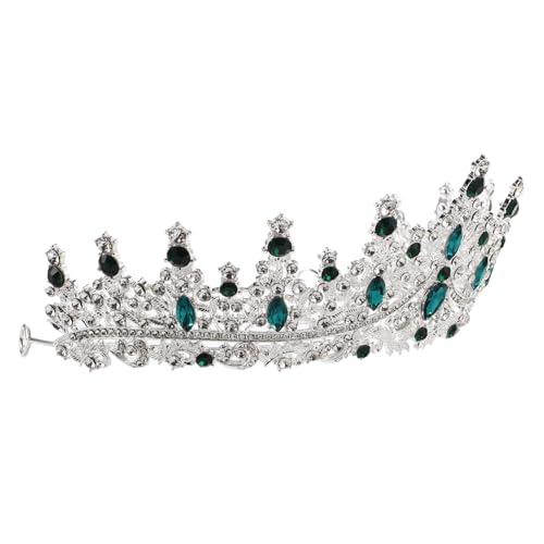OUNONA Kristallkrone Für Frauen Geburtstagskrone Strass-hochzeitskrone Königinnen-tiara Grüne Krone Stirnband Hochzeit Party Zeremonie Prinzessin Cosplay von OUNONA