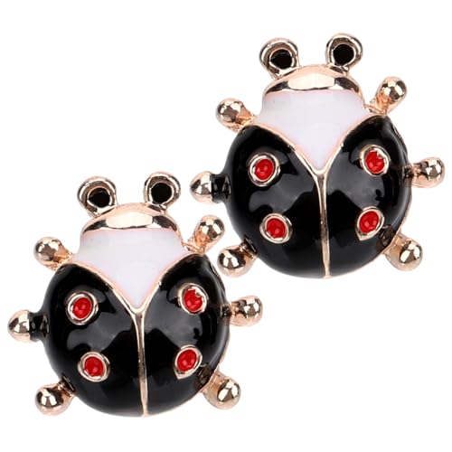 OUNONA Tiny Ladybug Ohrstecker für Damen und Mädchen Hautfreundlich Langlebig Modische Kleine Ohrringe Auffälliges Design Ansprechendes Schmuckaccessoire für Alltag und Besondere Anlässe von OUNONA