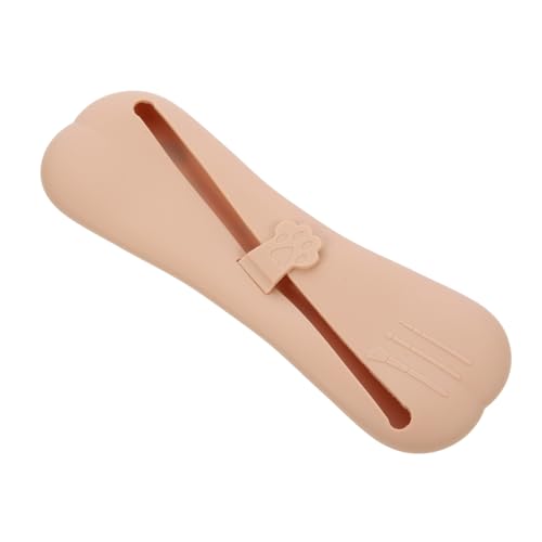 OUNONA Tragbarer Silikon Make up Pinselhalter Schminktasche Kompakt Leicht Kosmetik Aufbewahrung Reise Kulturbeutel für Frauen Reiseaccessoires von OUNONA