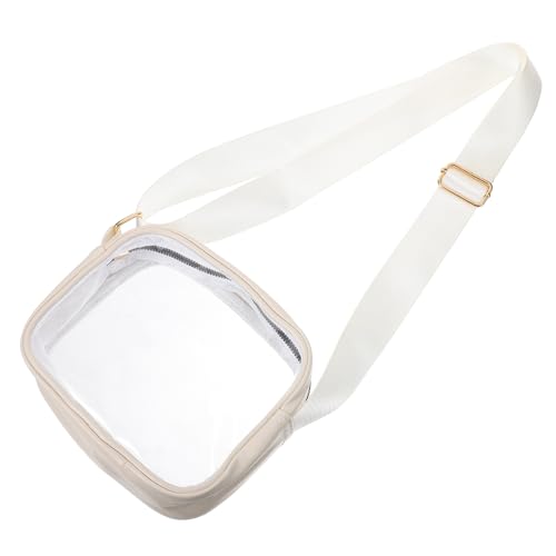 OUNONA Transparente Crossbody Bag Damen Leichtgewichtige Schultertasche mit Einzelschulterriemen für Alltag Reise und Spaziergänge Klare Umhängetasche Sicherer Stauraum Einfaches von OUNONA
