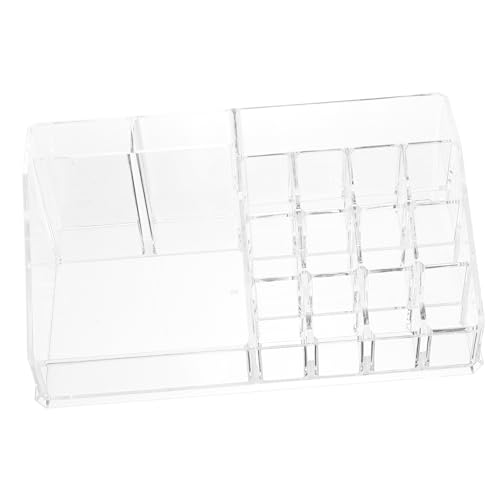 OUNONA Transparenter Kosmetik-organizer Make-up-aufbewahrungs-organizer Lippenstifthalter-organizer Für Schminktisch Und Badezimmer Tragbarer Make-up-halter Aus Acryl von OUNONA