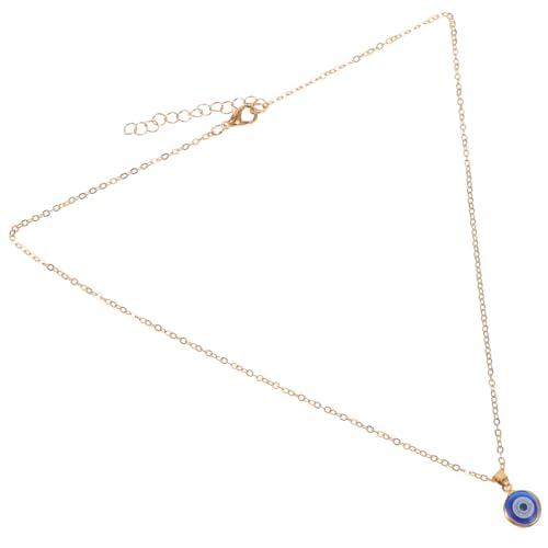 OUNONA Türkische Augen Halskette Böses Auge Amulett Schmuck für Frauen Schützende Dangle Kette mit Verlängerbarem Design Glücksbringer für von OUNONA