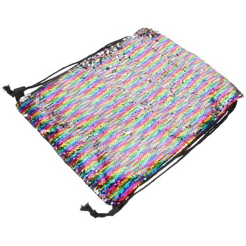 OUNONA Turnbeutel Mit Kordelzug Und Pailletten Netztaschen Zum Aufbewahren Sporttasche Aus Robustem Material Spritzwassergeschützt Für Schutz Vor Regen Leicht von OUNONA