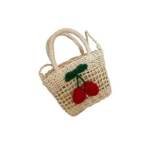 OUNONA Umhängetasche aus Handgewebtem Stroh Leichte Crossbody Tasche in Beige Modische Outdoor Handtasche für Mädchen für Alltag Party und Freizeitgebrauch von OUNONA