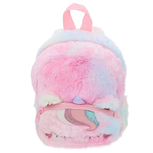 OUNONA Plüsch-büchertasche Im Einhorn-Stil Cartoon-umhängetasche Für Mädchen Aufbewahrungstasche Kleine Rucksack Für Schüler Und Kleinkinder von OUNONA