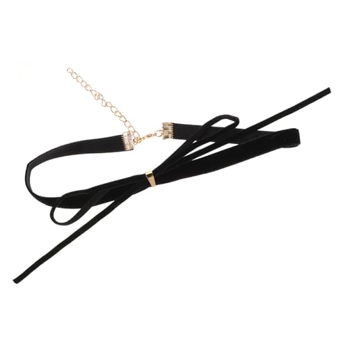 OUNONA Vintage Choker Halskette mit Schleifen detail Verstellbare Samt ketten für Damen Weiche Halskette zum Akzentuieren Des Schlüsselbeins Retro Stil Schmuck für Mädchen von OUNONA
