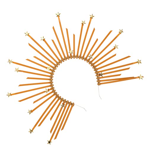 OUNONA Vintage Haarreif mit Heiligenschein Kopfschmuck für Retro Partys Hochzeiten Cosplay und Fotoshootings Flexibles und Komfortables Design für Damen und Mädchen von OUNONA