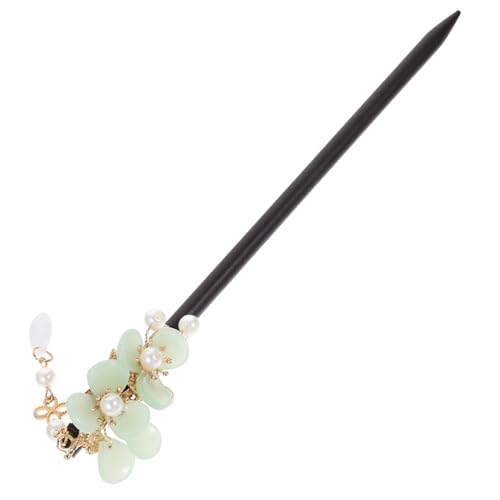 OUNONA Vintage Holz Haarstab Damen Haarschmuck Haarstäbe für Dutt Styling Rutschfestes Haarschmuck Accessoire Geeignet für Partys Hochzeiten und Alltag Klassischer Look von OUNONA