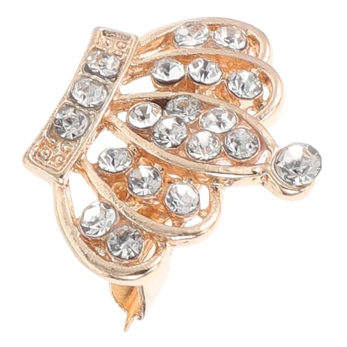 OUNONA Vintage Kronenbrosche aus Robustem Zinklegierung Multifunktionaler Anstecker für Kleidung Schals und Revers mit Funkelndem Strassbesatz Geeignet für Hochzeit Festival Damen und von OUNONA