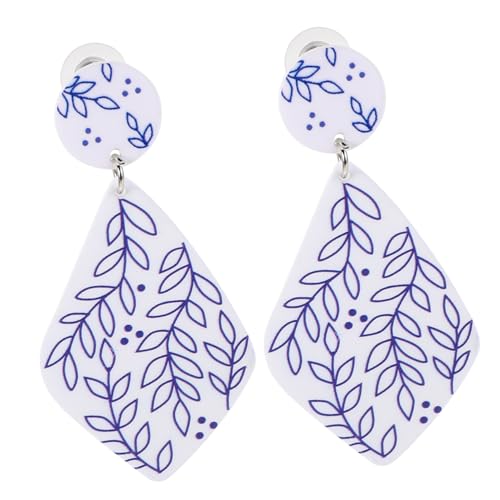 OUNONA Vintage Ohrringe Damen Leicht Ohrhänger Stil Retro Schmuck Geometrische Ohrstecker Alltag Party von OUNONA