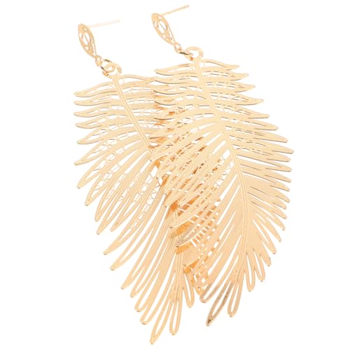 OUNONA Vintage Ohrringe Hängend Kunstleder form Tropfen Ohrschmuck Damen Kreative Goldfarbene Legierung Elegante Dangler für Alltag Party Hochzeit OUNONA Vintage Ohrringe Hängend Kunstleder form Tropfen Ohrschmuck Damen Kreative Goldfarbene Legierung Elegante Dangler für Alltag Party Hochzeit von OUNONA