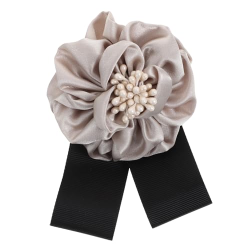 OUNONA Vintage Rosenbrosche Damen Stoffblume Anstecknadel Schleifenbrosche für Anzug Jacke Rucksack Vielseitiges Modeaccessoire für Festliche Anlässe und Alltagskleidung von OUNONA
