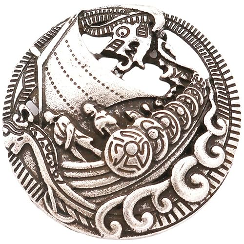 OUNONA Wikingerboot Brosche Pin Aus Metall Für Kragen Schal Jacken Mantel Mit Vintage Design Für Verschiedene Anlässe von OUNONA