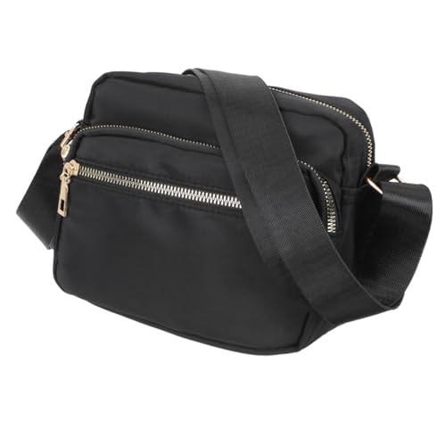 OUNONA Wasserdichte Damen Umhängetasche Verstellbarer Schultergurt Nylon Sling Bag Freizeit Outdoor Schulterpack Alltag von OUNONA