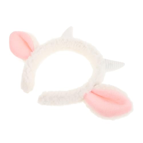 OUNONA Weiches Plüsch Lammohren Haarreif Kuscheliges Tier Haarband Verstellbar Bequem Für Halloween Party Cosplay Erwachsene von OUNONA