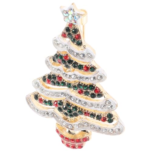 OUNONA Weihnachtsbaum Brosche mit Strass Festliche Anstecknadel für Damen Vielseitige Dekoration für Kleidung und Taschen als für Freunde und Familie OUNONA Weihnachtsbaum Brosche mit Strass Festliche Anstecknadel für Damen Vielseitige Dekoration für Kleidung und Taschen als für Freunde und Familie von OUNONA