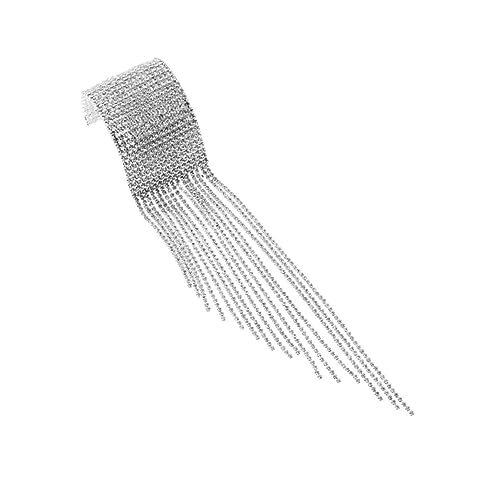 OUNONA Wickelarmband Strass für Frauen Modisches Knöchelarmband mit Funkelnden Kristallen für Hochzeiten und Festliche Anlässe Elegantes Handjewelry von OUNONA