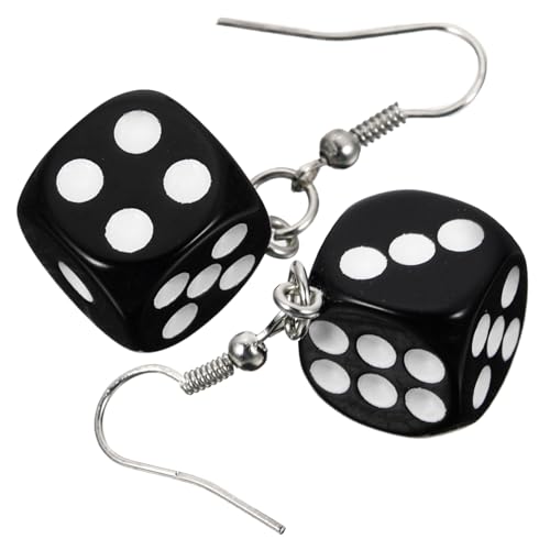 OUNONA Witzige Würfel Ohrhänger Damen Dangle Earrings Leicht Tropfenform Party Schmuck Geschenk für Alltag Arbeit Schule Festival von OUNONA