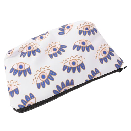 OUNONA wasserdichte Kleine Kosmetiktasche mit Evil Eye Vielseitige Make Up und Toilettenartikel Aufbewahrung für Damen Handliche Reise und Münztasche mit Reißverschluss Robust und von OUNONA