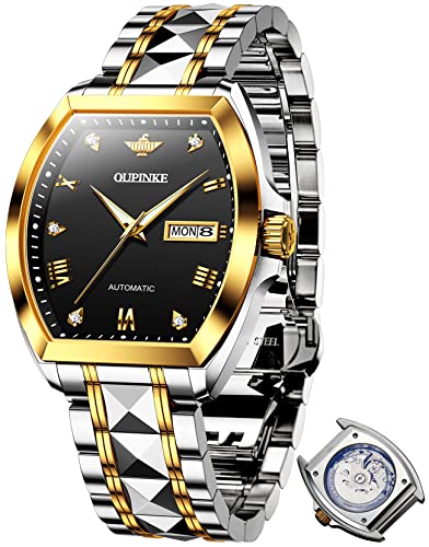 OUPINKE Herrenuhr Tonneau Automatische mechanische Armbanduhr Luxus Diamant Saphirkristall wasserdichte Wolframstahl Business Uhren OUPINKE Herrenuhr Tonneau Automatische mechanische Armbanduhr Luxus Diamant Saphirkristall wasserdichte Wolframstahl Business Uhren von OUPINKE