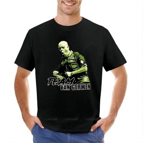 Michael-Van-Gerwen-Team-Van-Gerwen-Without-Background-T-Shirt-Tops-Cute-Clothes-Mens-Clothes Black S von OUQIAO