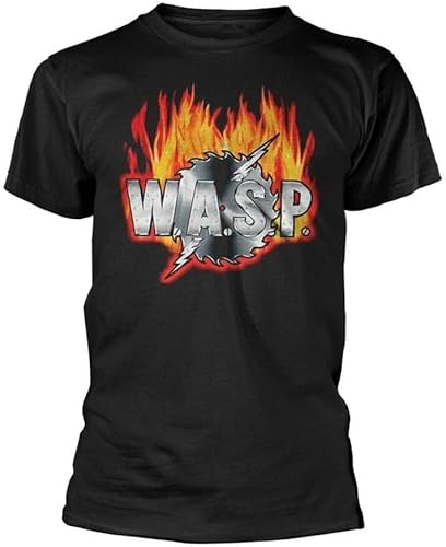 Wasp Sawblade Logo T Shirt W.A.S.P. Black M von OUQIAO