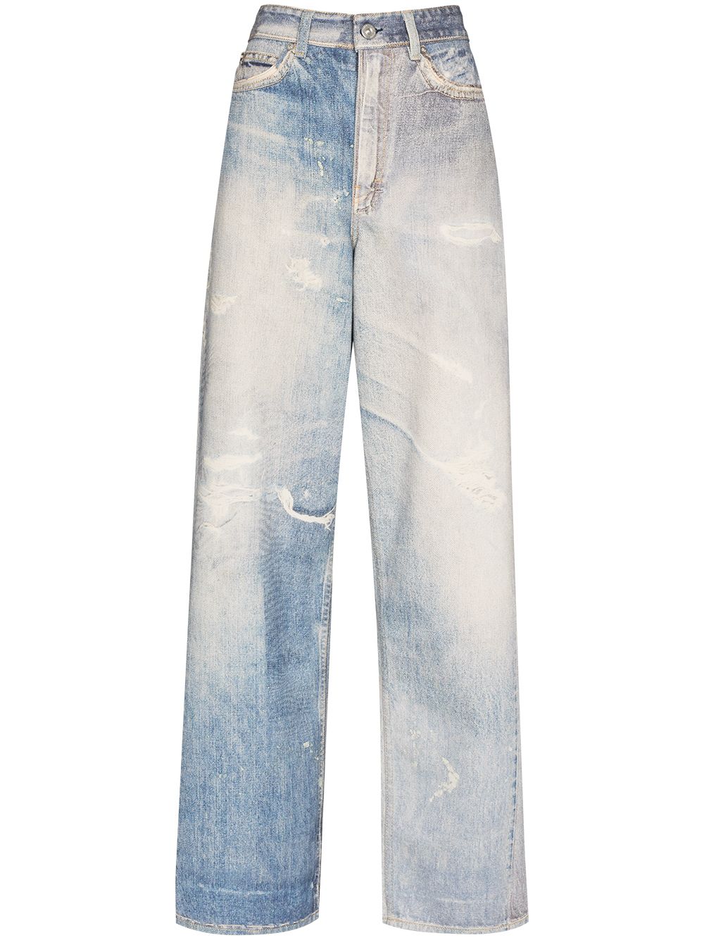 OUR LEGACY Boyfriend-Jeans im Distressed-Look - Blau von OUR LEGACY