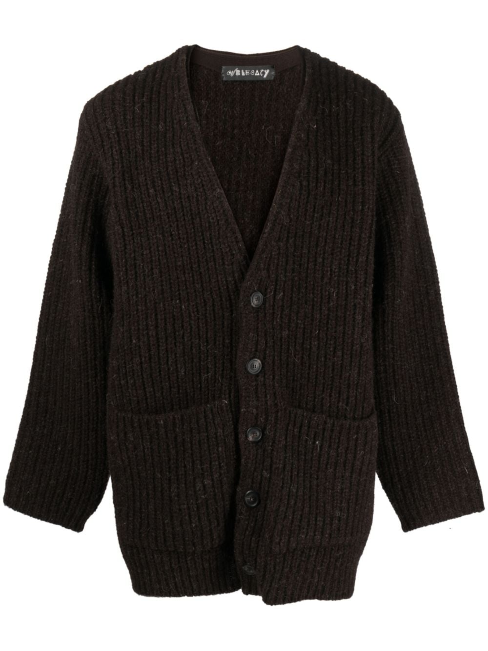 OUR LEGACY Colossal Cardigan mit V-Ausschnitt - Braun von OUR LEGACY