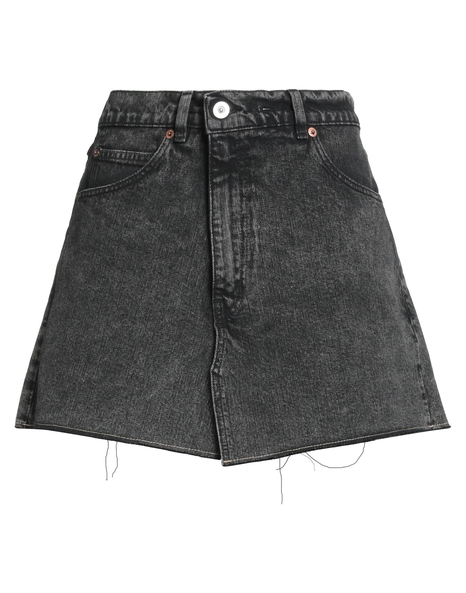 OUR LEGACY Jeansrock Damen Schwarz OUR LEGACY Jeansrock Damen Schwarz von OUR LEGACY