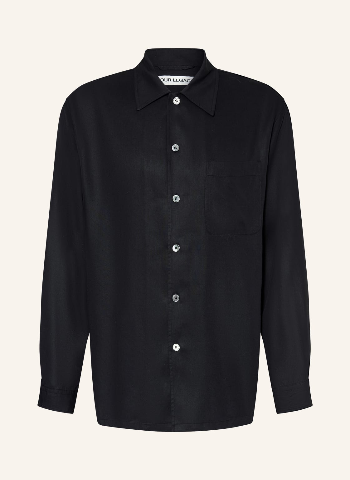 Our Legacy Hemd Every Shirt Relaxed Fit schwarz von OUR LEGACY