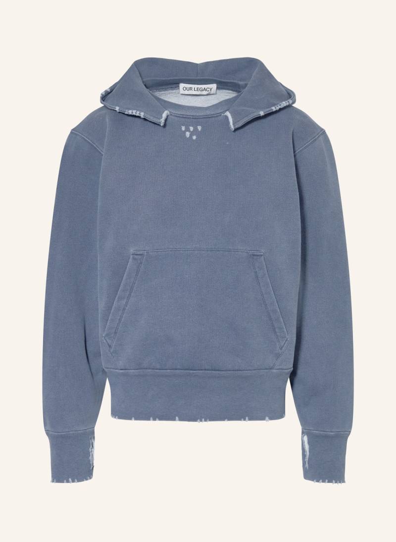 Our Legacy Hoodie Relic blau von OUR LEGACY