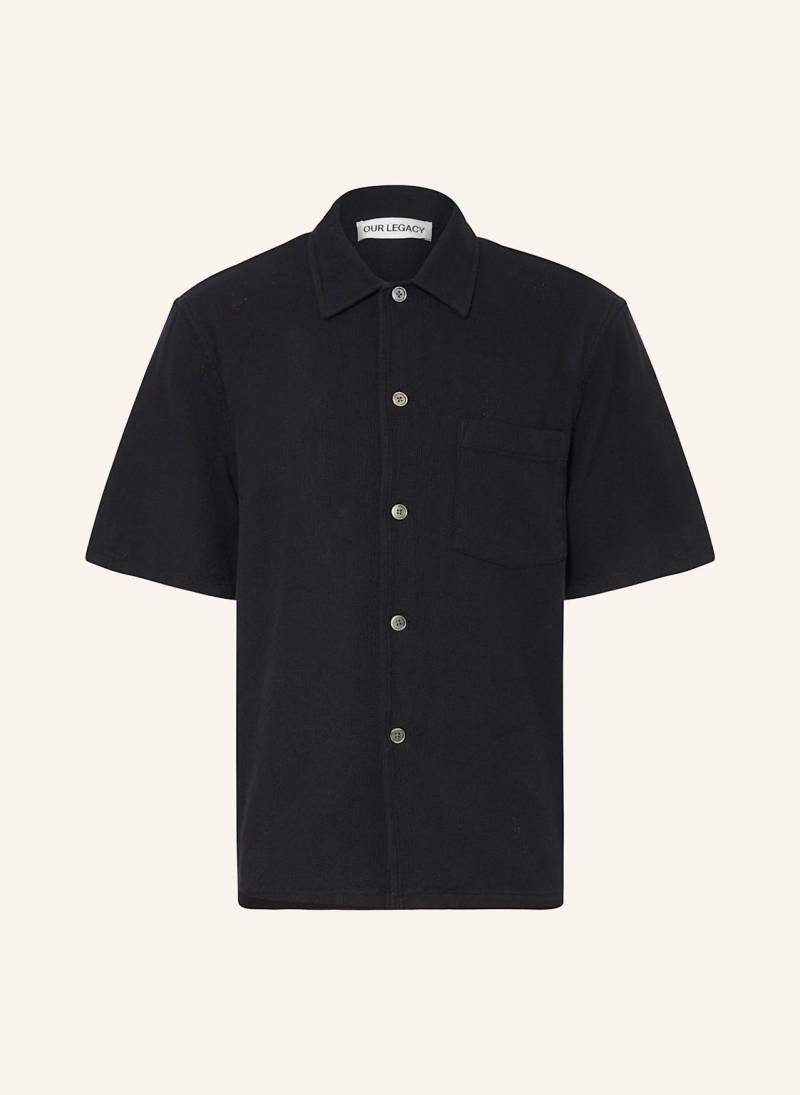 Our Legacy Kurzarm-Hemd Boxy Fit schwarz von OUR LEGACY