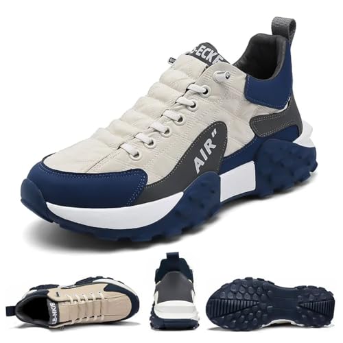 Herren Orthopädischer Komfort Sneaker Wasserdicht Air AIP Walking Tennis Bequeme Weite Schuhe Neutral Laufschuhe, beige, 45 EU Herren Orthopädischer Komfort Sneaker Wasserdicht Air AIP Walking Tennis Bequeme Weite Schuhe Neutral Laufschuhe, beige, 45 EU von OURBUFAN