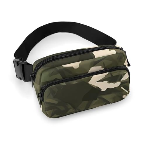 Bauchtasche mit schönem Sonnenblumen-Aufdruck, für Damen und Herren, modisch, tragbar, verstellbarer Gürtel, Bauchtasche, Hüfttasche für Reisen, Stil 8, 20x13cm von OURTEV