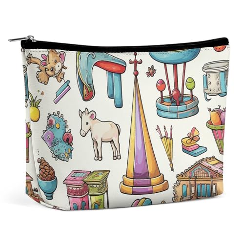OURTEV Make-up-Tasche für Damen, tragbare Kosmetiktasche, Unterhaltungsspielzeug, Reise-Make-up-Tasche, Kulturbeutel für Damen, Stil, Einheitsgröße, Stil:, Einheitsgröße OURTEV Make-up-Tasche für Damen, tragbare Kosmetiktasche, Unterhaltungsspielzeug, Reise-Make-up-Tasche, Kulturbeutel für Damen, Stil, Einheitsgröße, Stil:, Einheitsgröße von OURTEV