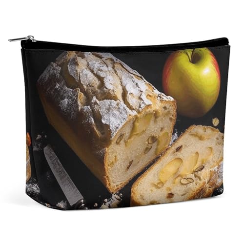 OURTEV Make-up-Tasche für Damen, tragbare Kosmetiktasche, geschnittenes Brot, Reise-Make-up-Tasche, Kulturbeutel für Damen, Stil, Einheitsgröße, Stil:, Einheitsgröße OURTEV Make-up-Tasche für Damen, tragbare Kosmetiktasche, geschnittenes Brot, Reise-Make-up-Tasche, Kulturbeutel für Damen, Stil, Einheitsgröße, Stil:, Einheitsgröße von OURTEV