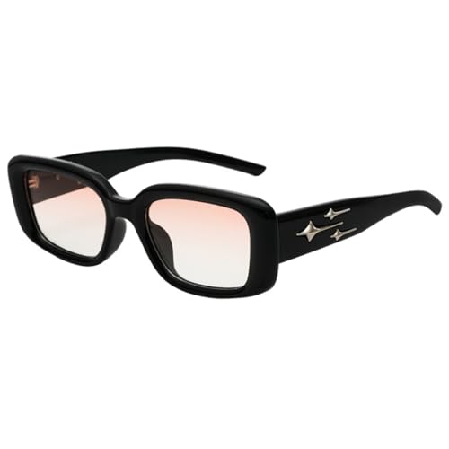 OUSHOP Damen Retro Polarisierte Sonnenbrille Anti-UV Fahren Wandern Angeln Sport Quadratische Sonnenbrille Schützend Reisen,Rosa,One Size von OUSHOP