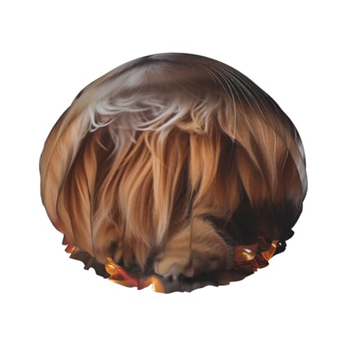Duschhaube, wiederverwendbar, für Damen, langes Haar, doppellagig, wasserdicht, Haarkappen, Katze, hängende Weihnachtslichter, elastischer Duschhut, Haarschutz für Damen, Spa-Salon Duschhaube, wiederverwendbar, für Damen, langes Haar, doppellagig, wasserdicht, Haarkappen, Katze, hängende Weihnachtslichter, elastischer Duschhut, Haarschutz für Damen, Spa-Salon von OUSIKA