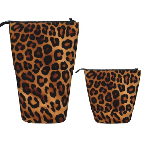 Federmäppchen, Teleskop-Stiftehalter, mit Reißverschluss, Pop-Up-Federmäppchen, Eiffelturm mit rotem Regenschirm, tragbare Make-up-Tasche, Organizer, niedliche Stifttasche für Büro, Urlaub, von OUSIKA