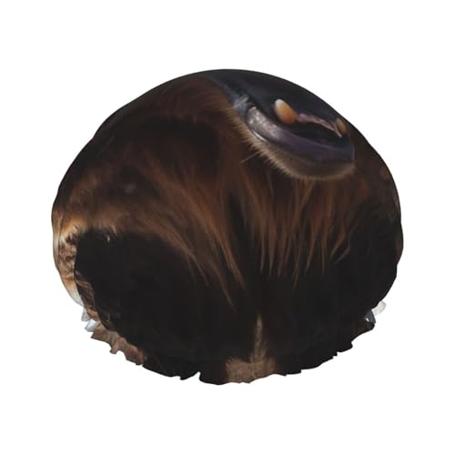 OUSIKA Duschhaube, wiederverwendbar, für Damen, langes Haar, doppellagig, wasserdicht, Brüllender Bär, elastischer Duschhut, Haarschutz für Damen, Spa-Salon OUSIKA Duschhaube, wiederverwendbar, für Damen, langes Haar, doppellagig, wasserdicht, Brüllender Bär, elastischer Duschhut, Haarschutz für Damen, Spa-Salon von OUSIKA