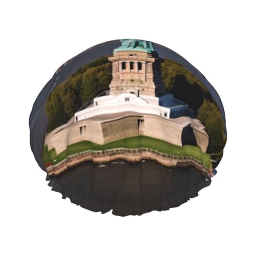 OUSIKA Duschhaube, wiederverwendbar, für Damen, langes Haar, doppellagig, wasserdicht, Freiheitsstatue in NYC, elastischer Duschhut, Haarschutz für Damen, Spa-Salon OUSIKA Duschhaube, wiederverwendbar, für Damen, langes Haar, doppellagig, wasserdicht, Freiheitsstatue in NYC, elastischer Duschhut, Haarschutz für Damen, Spa-Salon von OUSIKA