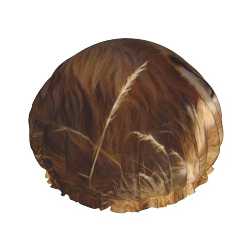 OUSIKA Duschhaube, wiederverwendbar, für Damen, langes Haar, doppellagig, wasserdicht, Haarkappen, Prärie, Löwe, elastischer Duschhut, Haarschutz für Damen, Spa-Salon OUSIKA Duschhaube, wiederverwendbar, für Damen, langes Haar, doppellagig, wasserdicht, Haarkappen, Prärie, Löwe, elastischer Duschhut, Haarschutz für Damen, Spa-Salon von OUSIKA