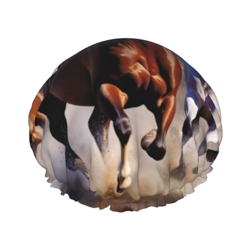 OUSIKA Duschhaube, wiederverwendbar, für Damen, langes Haar, doppellagig, wasserdicht, für laufende Pferde, elastischer Duschhut, Haarschutz für Damen, Spa-Salon OUSIKA Duschhaube, wiederverwendbar, für Damen, langes Haar, doppellagig, wasserdicht, für laufende Pferde, elastischer Duschhut, Haarschutz für Damen, Spa-Salon von OUSIKA